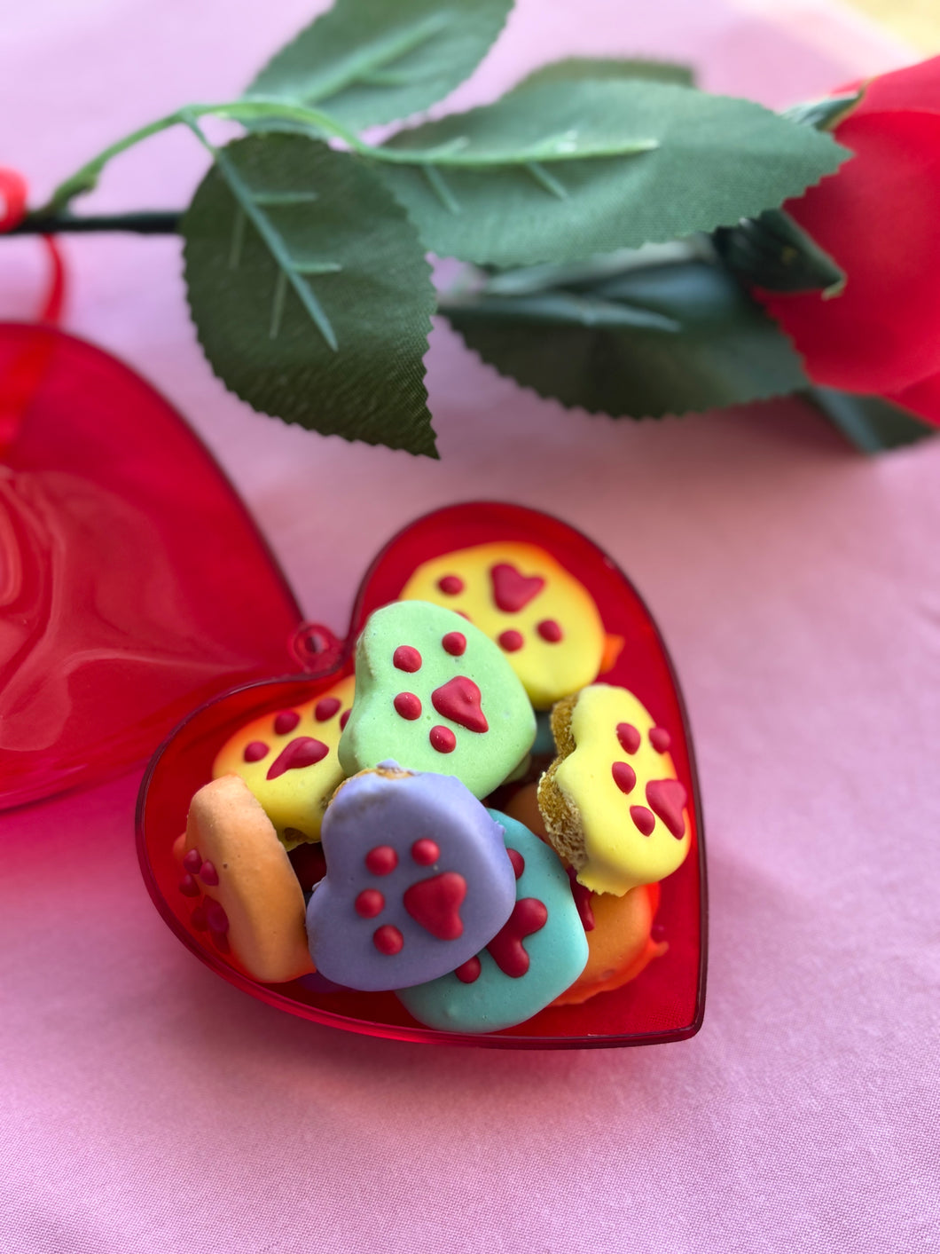 Mini Frosted Heart cookies